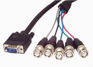 startech.com vgabnc5 6 ft кабель vga к bnc - мужской/мужской - коаксиальный кабель высокого разрешения - черный логотип