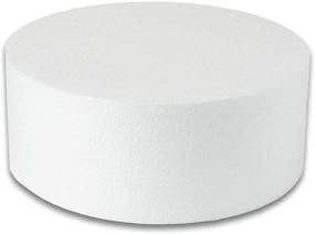 img 4 attached to 🍰 10x4 EPS Polystyrene Circle - Silverlake Foam Cake Dummy Disc for Baking, Crafting, Modeling, Art Projects, and Floral Arrangements - Ideal for Cake Display or DIY School and Home Projects