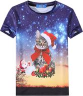 🎅 sslr santa christmas sweater boys' tops, tees & shirts - shirts for boys' clothing logo