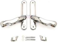 chromed auxiliary brackets touring electra logo