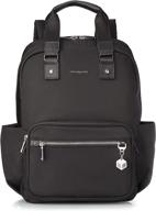 hedgren rubia laptop backpack black logo