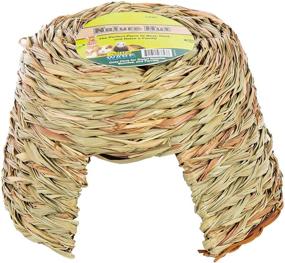 img 3 attached to Cozy Willow and Grass Pet Hut: Natural Shelter for Small Pets (Large Size)