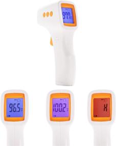 img 3 attached to 🌡️ iRyno Infrared Forehead Digital Thermometer - Non-Contact for Children and Adults, Accurate Temperature Alarm, Fast & 3 Color LCD Display