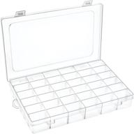 📦 duofire plastic organizer box: adjustable dividers for bead storage, jewelry, crafts - 36 grids container logo