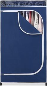 img 1 attached to 👚 Whitmor Clothes Closet - Durable Freestanding Garment Organizer with Reliable Fabric Cover