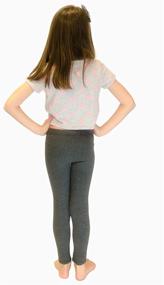 img 2 attached to Long Cotton Leggings for 🩱 Girls - Vivians Fashions Girls' Clothing Leggings