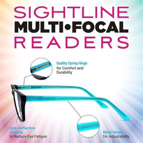 img 3 attached to 👓 SightLine 6007 Multifocus Computer Reading Glasses: Medium to Large Fit, Magnification 1.00 - Effective Eye Strain Relief Solution