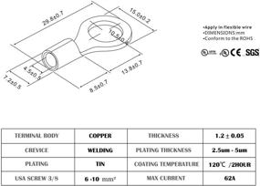 img 1 attached to ⚡️ iGreely 8 AWG 8-ми-дюймовый Тиннед медный аккумуляторный кабель - идеальный кабель инвертора питания для солнечной панели, автомобиля, мотоцикла, дома на колесах и морского транспорта - (1 черный и 1 красный) 2 фута/60 см.