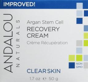 img 3 attached to 🌿 Andalou Naturals Argan Stem Cell Recovery Cream - 1.7oz | For Oily or Overreactive Skin | Clarifies & Cleanses Pores, Promoting Glowing Skin | Infused with Aloe Vera