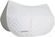 enhanced comfort and breathability: back on track lightweight baby horse riding saddle pad logo