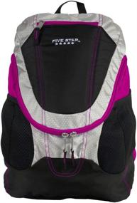 img 4 attached to Stylish and Practical: Five Star Purple Mouth Backpack - Perfect for All Your Essentials!