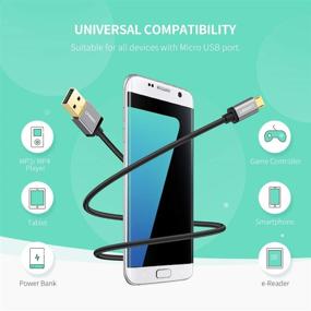 img 1 attached to 🔌 UGREEN Micro USB Cable: Fast Charger Cord for PS4 Samsung Galaxy S7 S6 Note LG Nexus Nokia Xbox One Controller