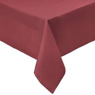 🍽️ 52-inch square washable polyester fabric tablecloth by amazon basics - food service equipment & supplies логотип