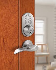 img 2 attached to 🔒 MiLocks DFL-02SN Electronic Touchpad Keyless Deadbolt and Passage Lever Combo, Satin Nickel