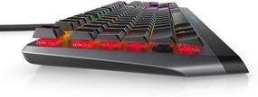 img 3 attached to Клавиатура для игр Alienware AW510K с низким профилем и подсветкой RGB: Alienfx с LED-подсветкой каждой клавиши 👽 - управление мультимедиа и USB-проход - переключатели Cherry MX с низким профилем, красного цвета.