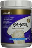 🌱 organic vanilla soy protein powder, 1.14 lb - boost your energy naturally logo