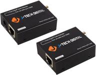 🔊 j-tech digital optical/coaxial audio extender/converter over cat5e/6 cable up to 990' for dolby digital, dts 5.1, dts-hd, pcm [jtech-aet1000] logo