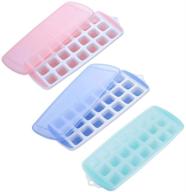 🧊 ice cube trays with lid: 63 square cubes for freezer – easy release, stackable, dishwasher safe, bpa free by fuukou logo