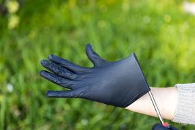 img 2 attached to 🧤 Framar Powder Free Disposable Gloves: 100 Pk Black Nitrile Gloves - Hair Dye, Cleaning, Mechanic, Latex-Free