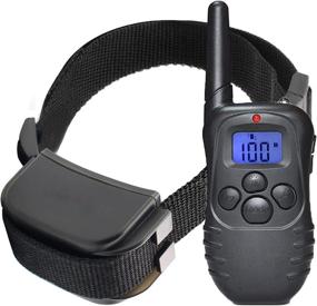 img 4 attached to 🐶 Advanced Rechargeable Dog Shock Collar with Remote – Vibration Shock Beep Modes, 1000ft Range, Waterproof Ecollar for Effective Training of Small, Medium, Large Dogs