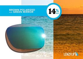img 3 attached to 🕶️ Polarized LenzFlip Sunglasses: Superior Protection and Replacement