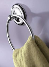 img 1 attached to Moen Small Chrome Yorkshire Bathroom Hand Towel Ring 5386CH