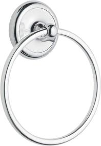 img 4 attached to Moen Small Chrome Yorkshire Bathroom Hand Towel Ring 5386CH