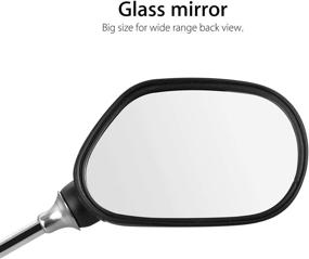 img 2 attached to 🚴 Safer Bicycle Mirror: EEEKit Bike Mirror, Stainless Steel Lens, 1 Pair Rearview Mirrors for Handlebars