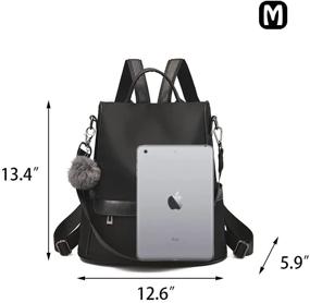 img 2 attached to 🎒 Waterproof Anti Theft Multifunctional Daypack: Trendy Lightweight Women's Handbags & Wallets for Fashion Backpacks