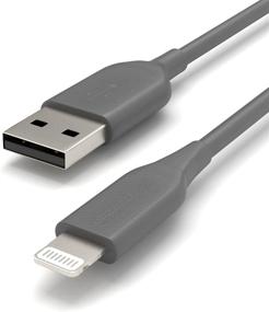 img 2 attached to Серый 1-футовый кабель Amazon Basics ABS USB-A для Lightning, MFi-сертифицированное зарядное устройство для Apple iPhone и iPad.