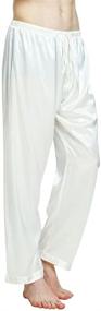 img 2 attached to Mens Silk Satin Pajamas Bottoms Men's Clothing