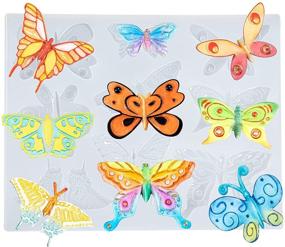 img 4 attached to Funshowcase Butterflies Silicone Decoration 11 3X9 3X1Cm