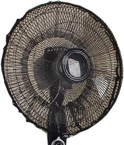 img 1 attached to Premium 60 x 20 cm Washable Dustproof Safety Fan Protection Dust Cover Net - Black Summer Edition