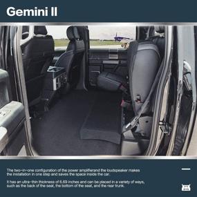 img 1 attached to DEVMO Gemini II Dual 10-Inch Subwoofer System with 1200W Power Amplifier – Perfect for Cars, Pickups, and Ford F Series