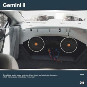 img 2 attached to DEVMO Gemini II Dual 10-Inch Subwoofer System with 1200W Power Amplifier – Perfect for Cars, Pickups, and Ford F Series