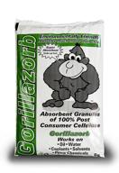 🦍 esp gorillazorb cellulose complex universal granular absorbent - 4 gallon, 25 lbs poly bag, off white логотип