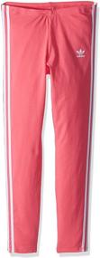 img 2 attached to Adidas Originals Girls Stripes Leggings Girls' Clothing