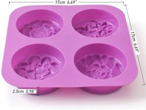 img 3 attached to 🌸 Cozihom Flower Soap Silicone Molds, Homemade Soap Mold for Muffin, Pudding, Jelly, Brownie, Cheesecake - Nonstick & BPA Free