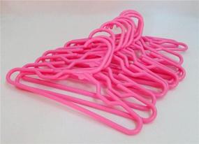 img 2 attached to 🐾 Premium Dog Apparel Hangers - Set of 12 | 7 1/4 Inch Wide | Fits 1 Inch Rod | Perfect for Small Dog Clothing