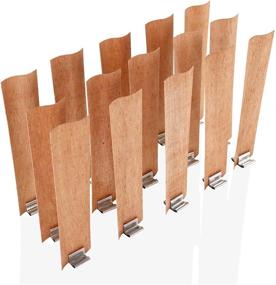 img 4 attached to 🔥 Mullins Perform DIY 15 Pack: S Flame Wooden Core Wax Wicks with Metal Base Anchor Holders for Handmade Candle Making - 4.7" by 1.2" Size