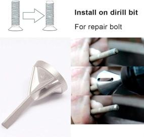 img 1 attached to 🛠️ Mcoplus Deburring External Chamfer Tool (2pc/Package) - Thread Repair for 8-32 Bolt Size - Bolt Thread Repair Tool with Drill Bit