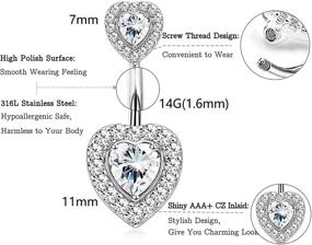 img 3 attached to Magitaco Surgical Butterfly Barbell Piercing