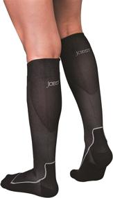 img 3 attached to 🏋️ JOBST Sport Knee High Compression Socks - Black/Cool Black, X-Large - 15-20mmHg Support for Active Performance