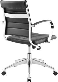 img 1 attached to Modway Jive Office Chair: A Sleek Black Mid Back Chair for Your Workspace