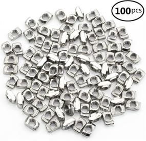 img 3 attached to 🔩 Sutemribor 2020 Series 100 Pcs M5 T-Nuts: Carbon Steel Nickel-Plated Sliding T Slot Nut for 6mm Slot Aluminum Profiles (M5) - Top Quality Accessories!