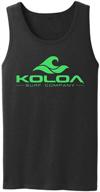 👕 bold and fashionable: koloa classic wave top black w 2xl men's clothing unveiled! logo