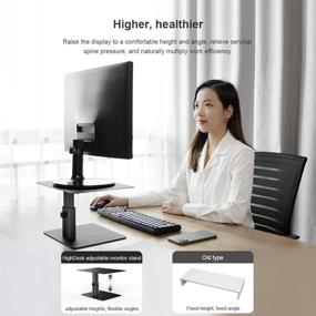 img 3 attached to 🖥️ Nillkin Adjustable Metal Monitor Riser Stand - Durable Desktop Organizer for PC, Laptop, iMac, Computer, and All Screen Displays