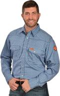 wrangler flame resistant western 🔥 pocket men's clothing: protection meets style logo