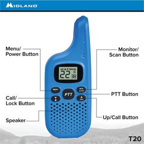 img 2 attached to Midland X-TALKER 22 Channel FRS Walkie Talkie for Kids - Two-Way Radio, 38 Privacy Codes, NOAA Weather Alert (Multi-Color, Set of 4 Radios)