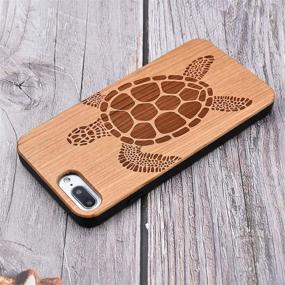 img 1 attached to Wooden Natural Engraved Shockproof Protective